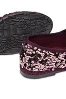 Flabelus Little Prince Malva flats in lilac with rounded toe and slip-on style, stylish and comfortable footwear for women.
