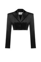 Matters LIV blazer in black, tailored blazer for women, featuring a sleek design and structured fit.