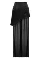 Black LIV detachable trousers by MATTERS featuring a sleek, modern design with a versatile skirt overlay.