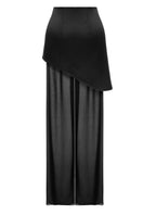 Matters Liv detachable trousers in black, stylish pants with removable skirt feature, shown in a versatile fashion image.