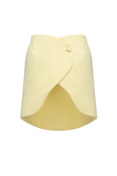 Matters Lola maxi skirt in butter yellow, lightweight flowy fabric with a high waist and full-length design.
