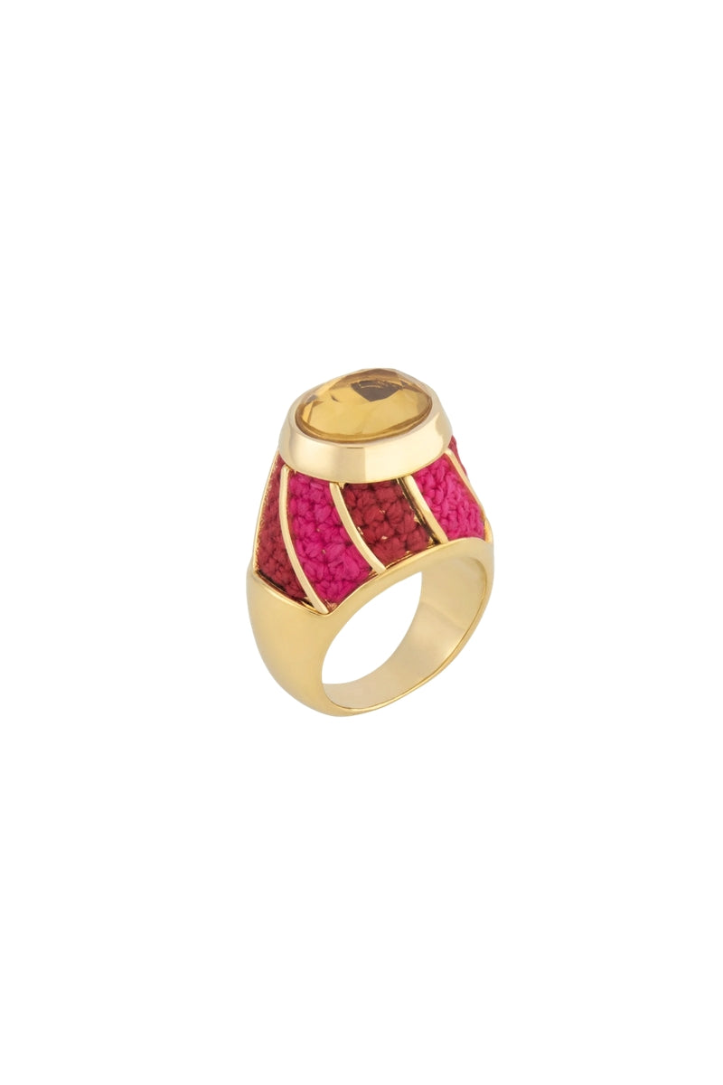 Maria Frering Lolly red and pink gemstone ring featuring vibrant gemstones and elegant design.