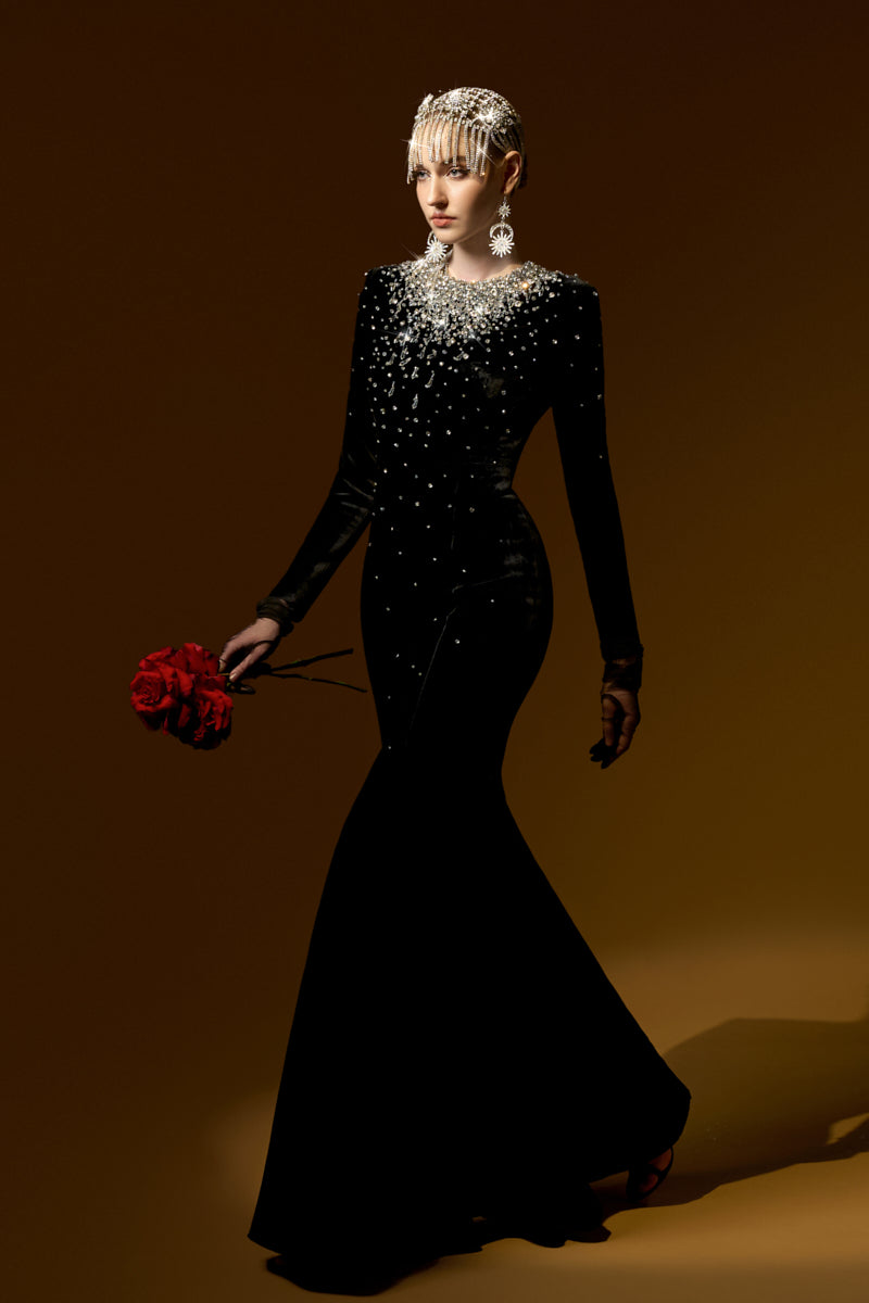 ROSELIGHT VELVET GOWN | CULT MIA | I.H.F ROSELIGHT VELVET GOWN | CULT MIA | I.H.F