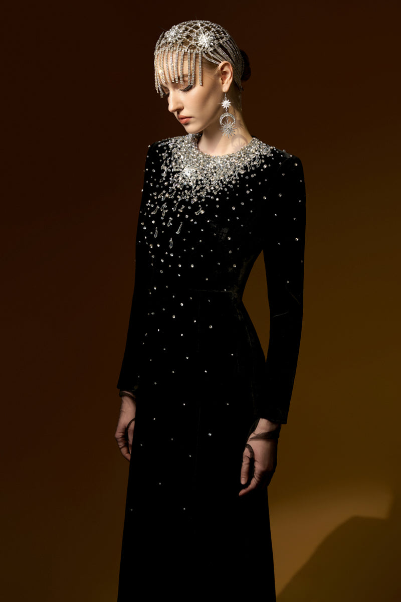ROSELIGHT VELVET GOWN