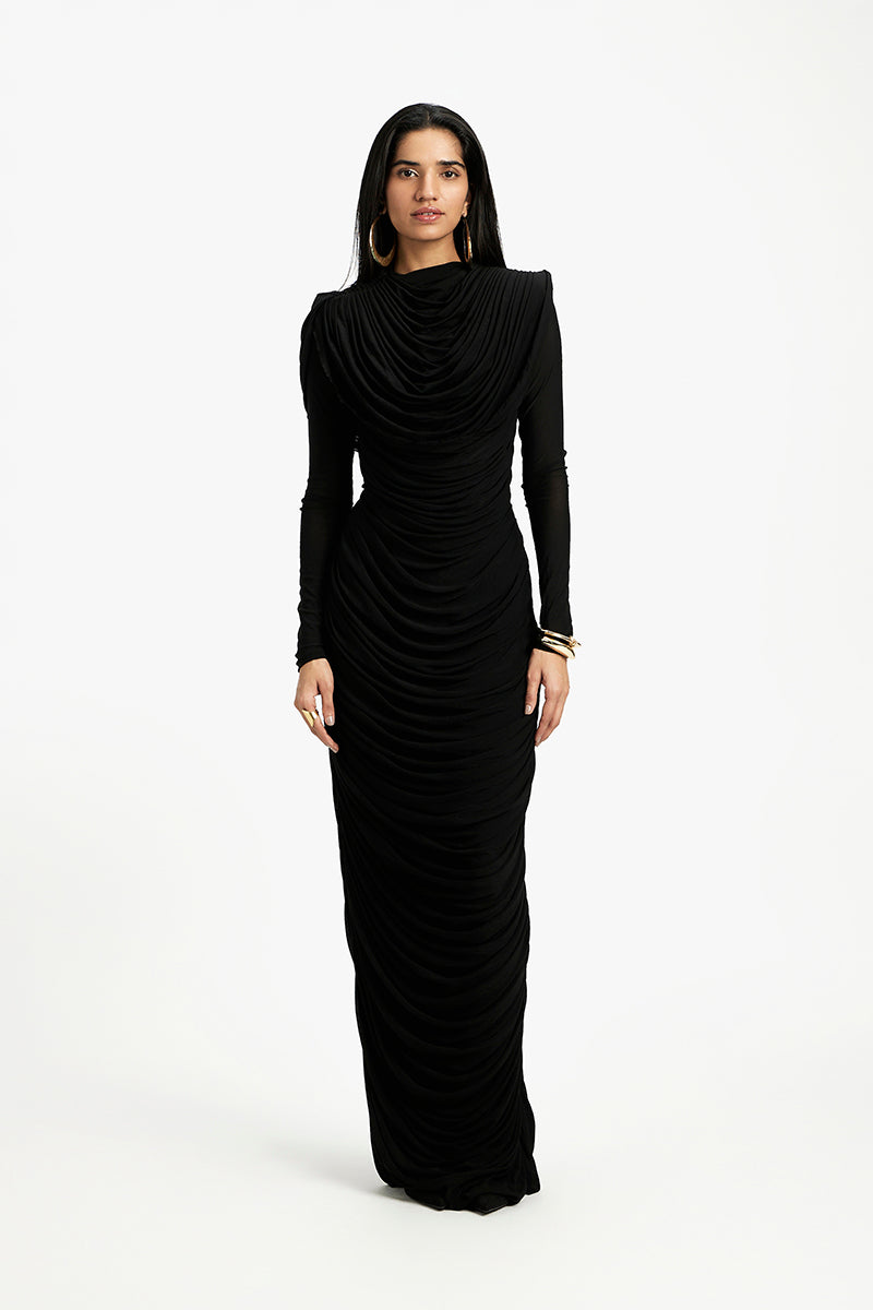 GRACE LONG SLEEVE MAXI DRESS - CULT MIA