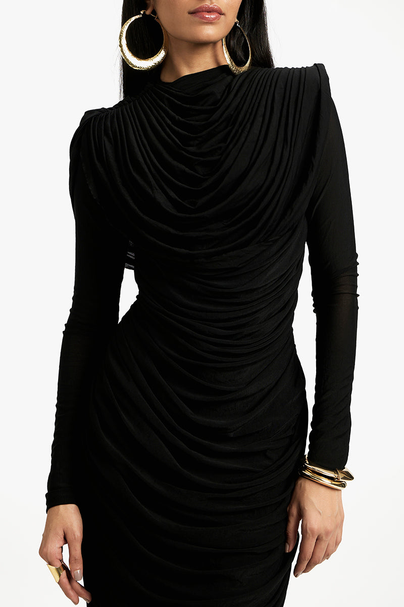 GRACE LONG SLEEVE MAXI DRESS - CULT MIA