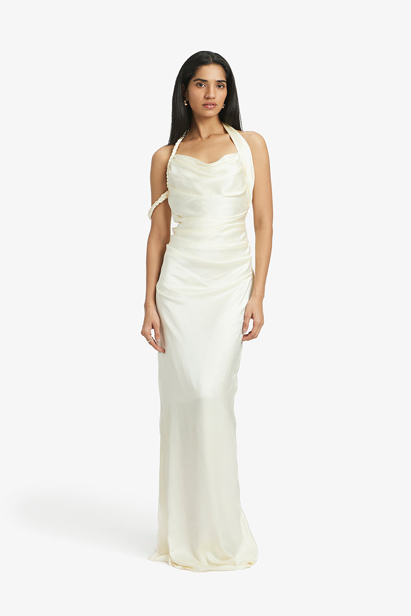 Deme By Gabriella IRIS COWL NECK GOWN