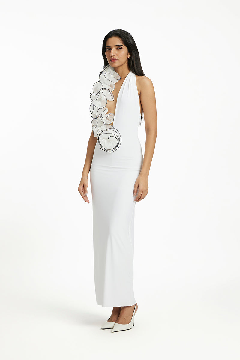 HOPE V NECK MIDI DRESS - CULT MIA
