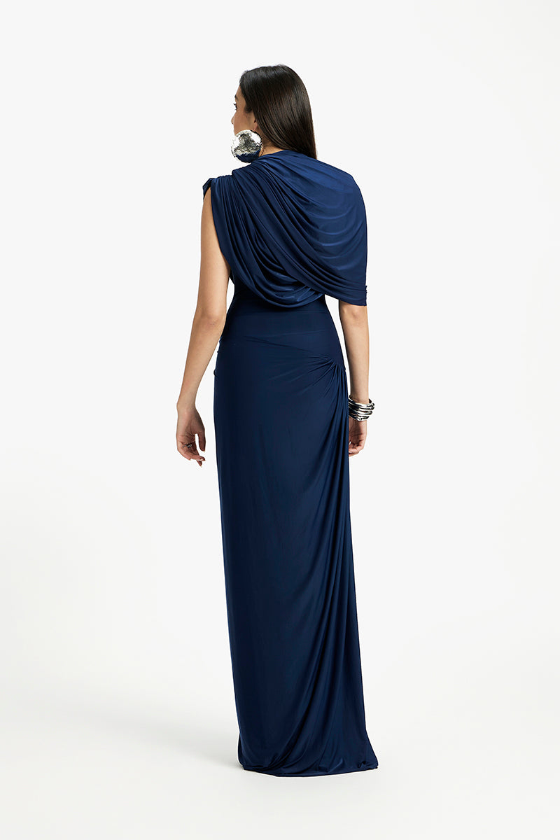 BLOOM DRAPED MAXI DRESS - CULT MIA