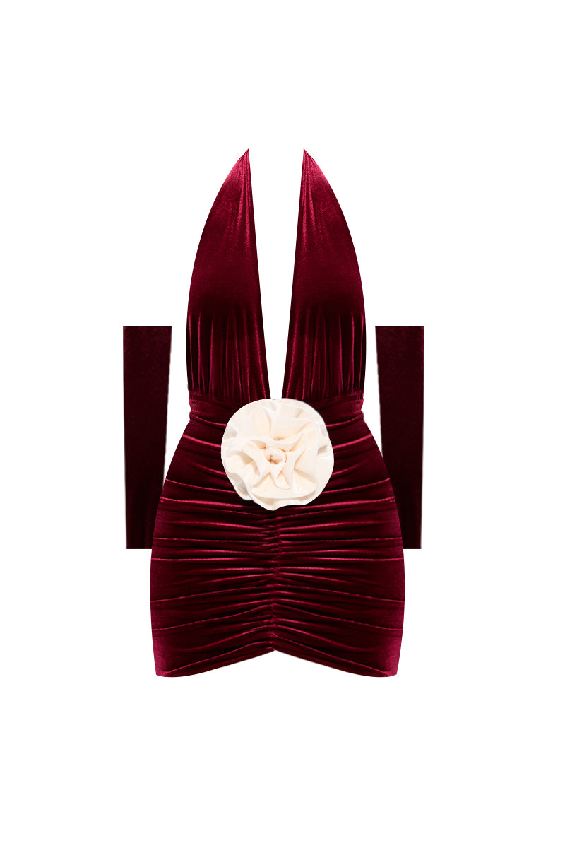 MIRABELL RED MINI DRESS