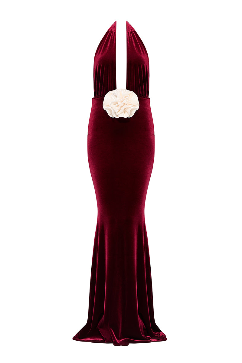 ALHAMBRA BURGUNDY GOWN