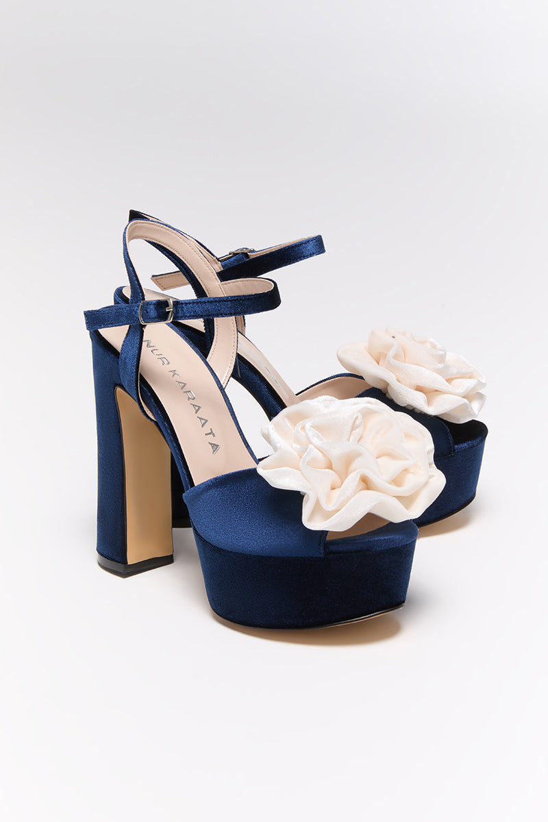 BLOOM NAVY HEELS
