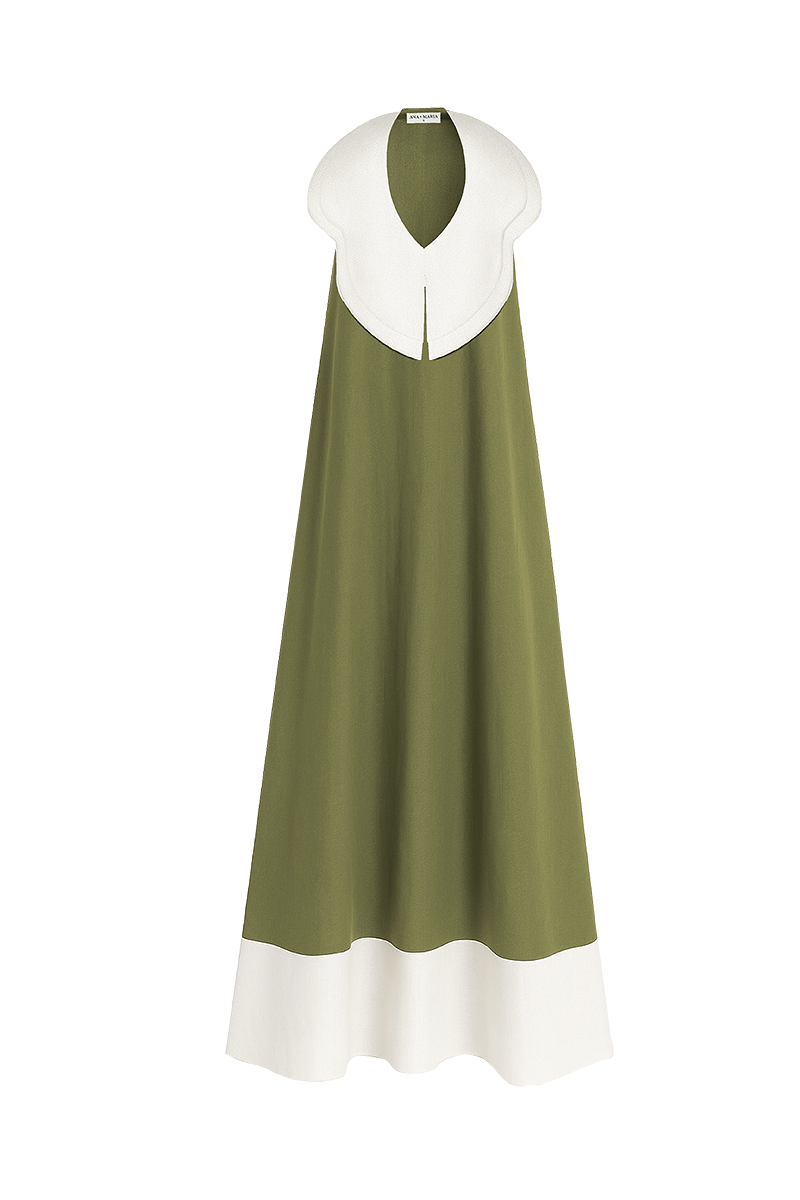 LORA DRESS IN SAGE GREEN - CULT MIA