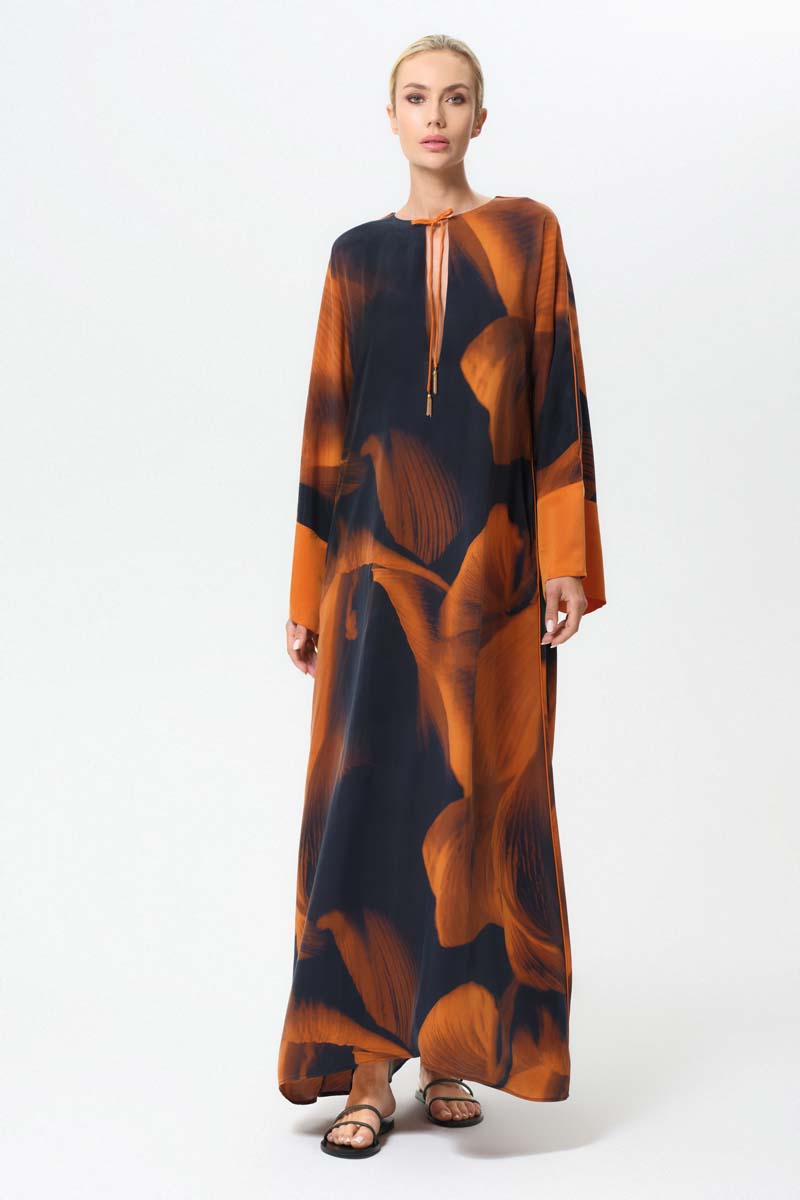 summer kaftan maxi dresses Kaftan Dress, Luxury Beach Kaftan, Floaty Summer Maxi Dress Ibiza | La Mandarine