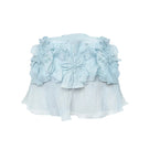Blue Lotus Leaf mini skirt from Stolen Stores featuring a stylish, flowy design and lightweight fabric.