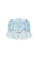 Blue Lotus Leaf mini skirt from Stolen Stores featuring a stylish, flowy design and lightweight fabric.