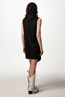 Black Love Black Dress mini dress by Liya, featuring a stylish fitted silhouette and elegant design for versatile wear.