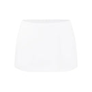 Off-white low waist mini skirt by Stolen Stores featuring a fitted design and short length, perfect for casual or stylish outfits.