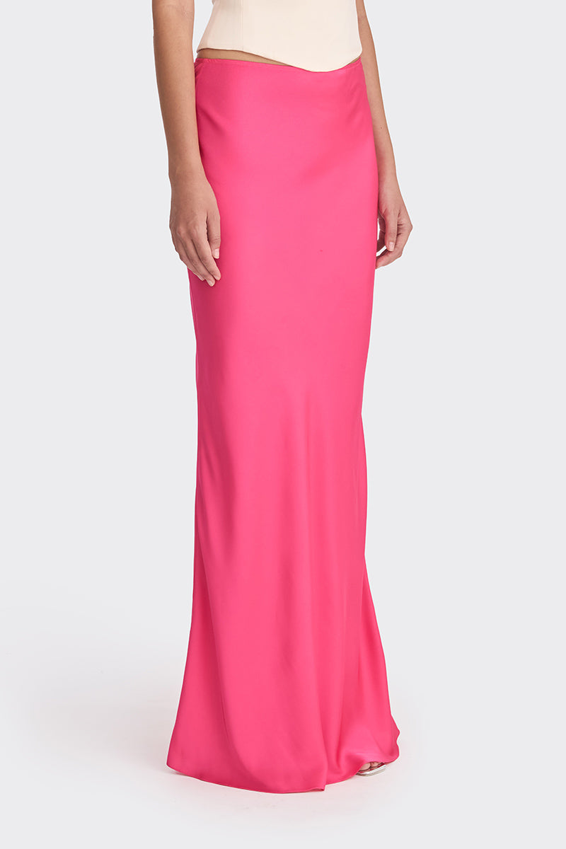 CLASSIC HOT PINK LOW WAIST SKIRT - CULT MIA