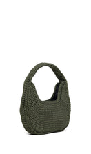 Mara Brazil Lua Green shoulder bag with sleek design and adjustable strap, featuring vibrant green color and spacious interior.