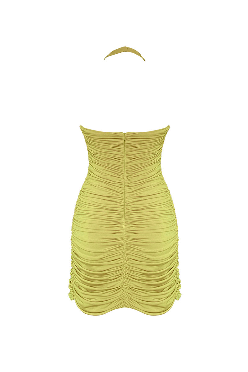 Gigii's Lumina Mini Dress featuring a stylish sleeveless design and vibrant color, perfect for casual or semi-formal occasions.