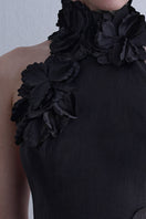Elegant AISA luminous gown with flowing fabric and subtle shimmer, perfect for formal occasions.
