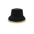 Modern Monarchie Luna Hat in Onyx, stylish wide-brim hat with a sleek black finish and elegant design.