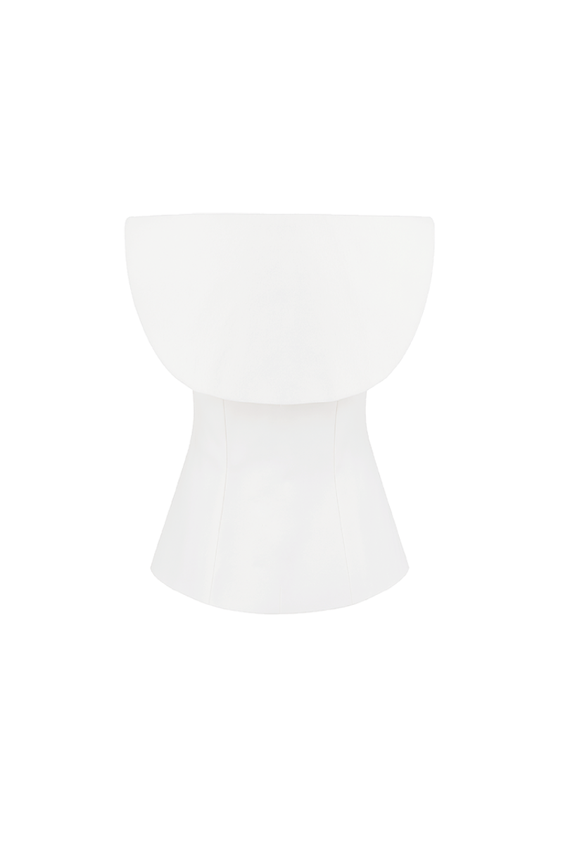 Ivory LUNE top by ANA + MARIA, featuring a stylish, fitted design with soft fabric and subtle detailing.