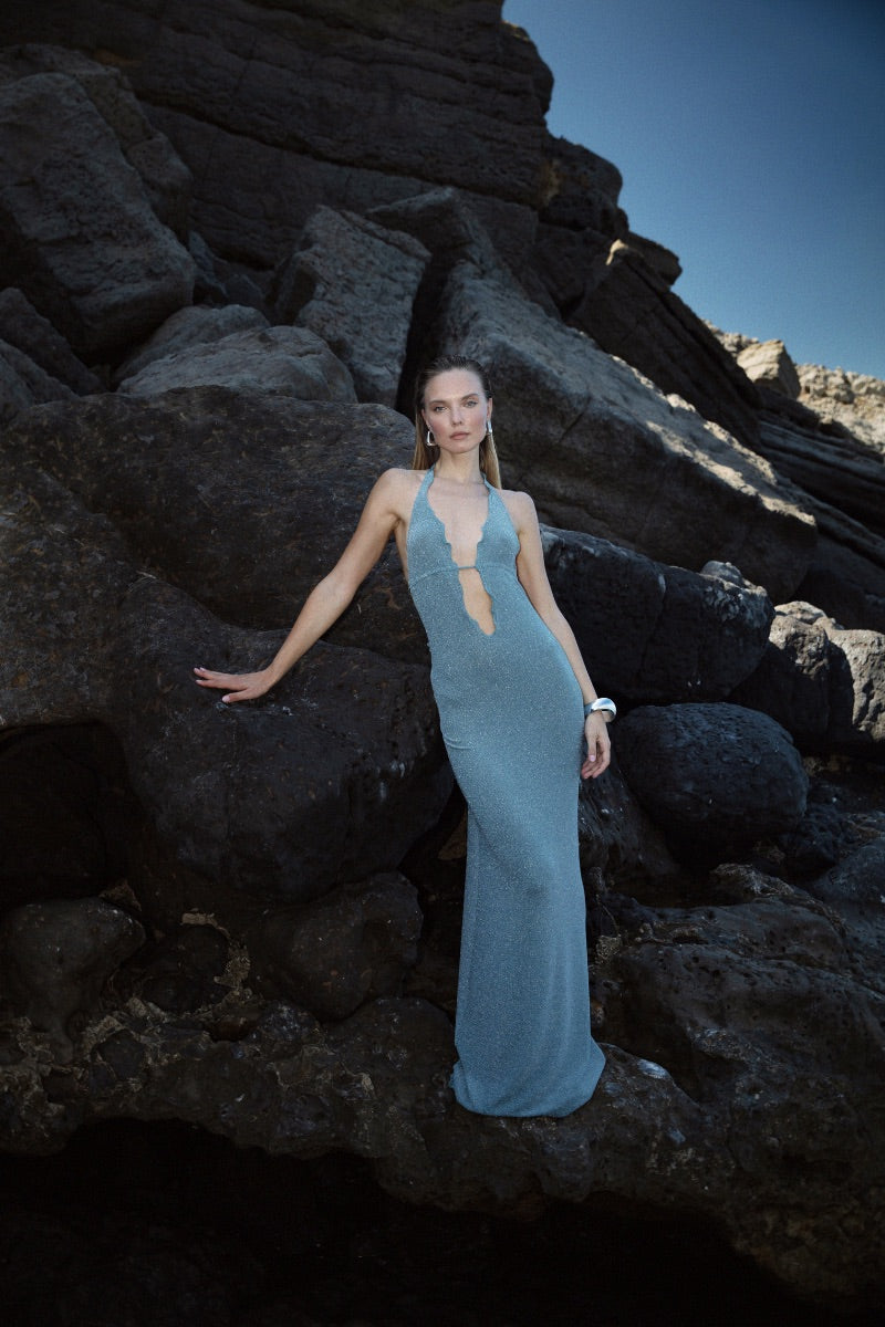LYRA DRESS IN SAGE GREEN - CULT MIA