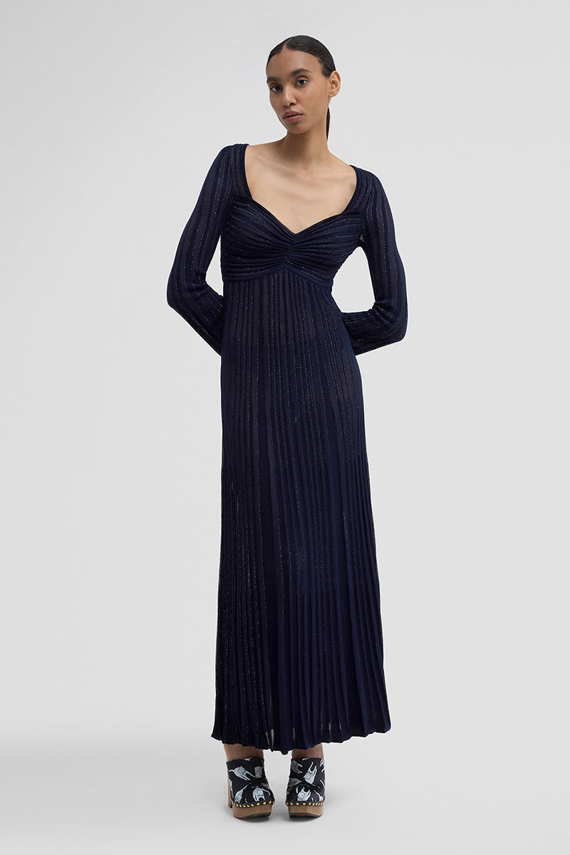 TERRY DRESS IN NAVY