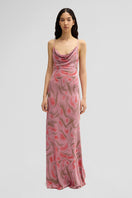 Maccapani ITA pink sand maxi dress with flowing fabric and elegant design, perfect for stylish summer occasions.