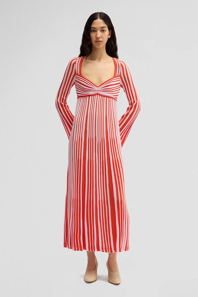 TERRY DRESS IN ORANGE