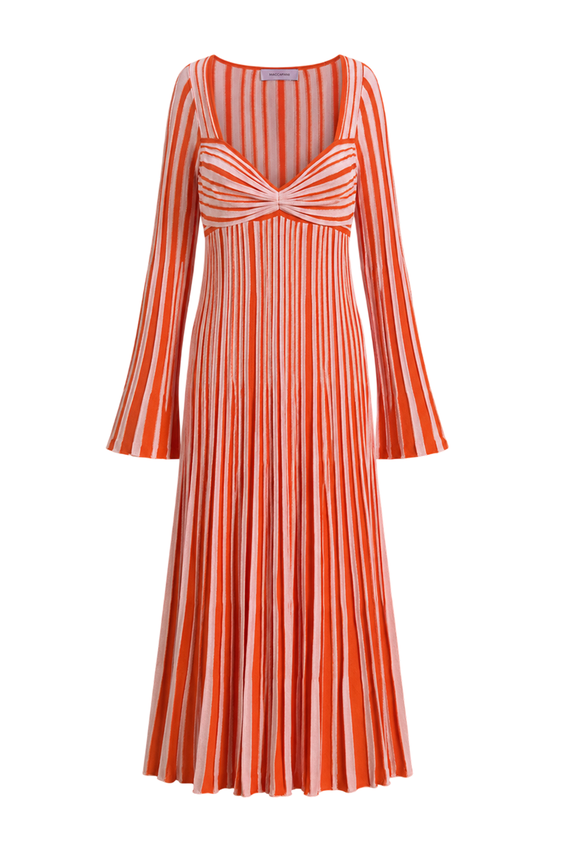 TERRY DRESS IN ORANGE