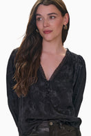 Rebecca Taylor Madison Crop Kick Flare pants in black, showing the cropped length and stylish kick flare design.