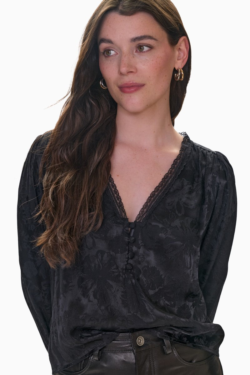 Rebecca Taylor Madison Crop Kick Flare pants in black, showing the cropped length and stylish kick flare design.