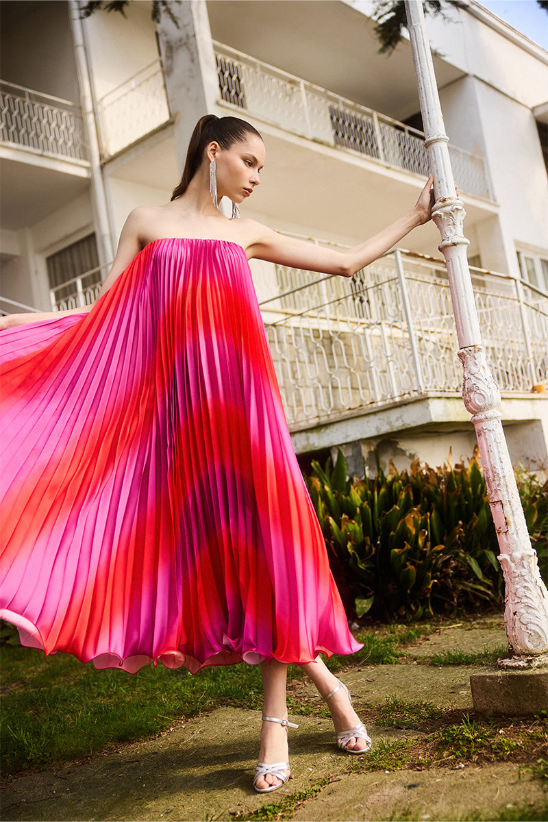 MADRE MAXI DRESS IN ROSA WAVE - CULT MIA