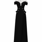 MAJORLICA DRESS IN BLACK AND WHITE