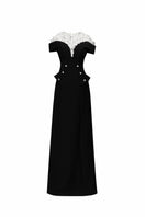 MAJORLICA DRESS IN BLACK AND WHITE