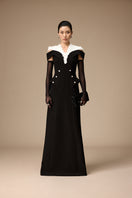 MAJORLICA DRESS IN BLACK AND WHITE