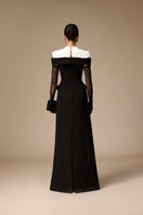 MAJORLICA DRESS IN BLACK AND WHITE