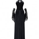 MANDOLIN DRESS IN BLACK