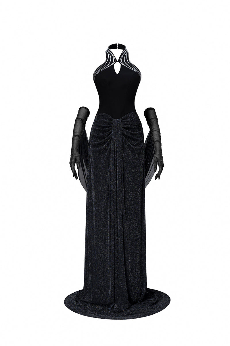MANDOLIN DRESS IN BLACK