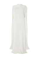 Ivory marble cape top by Studio NK, stylish sleeveless garment with a marble pattern, perfect for elegant casual wear.