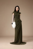 MARCHE DRESS IN OLIVE