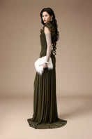 MARCHE DRESS IN OLIVE