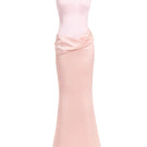 Urban Muse Mariven blush pink gown featuring elegant fabric and flowing design, perfect for formal occasions.