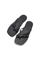 Black MARK sandals by KIÓHNE featuring a sleek design and open-toe style, perfect for casual summer wear.