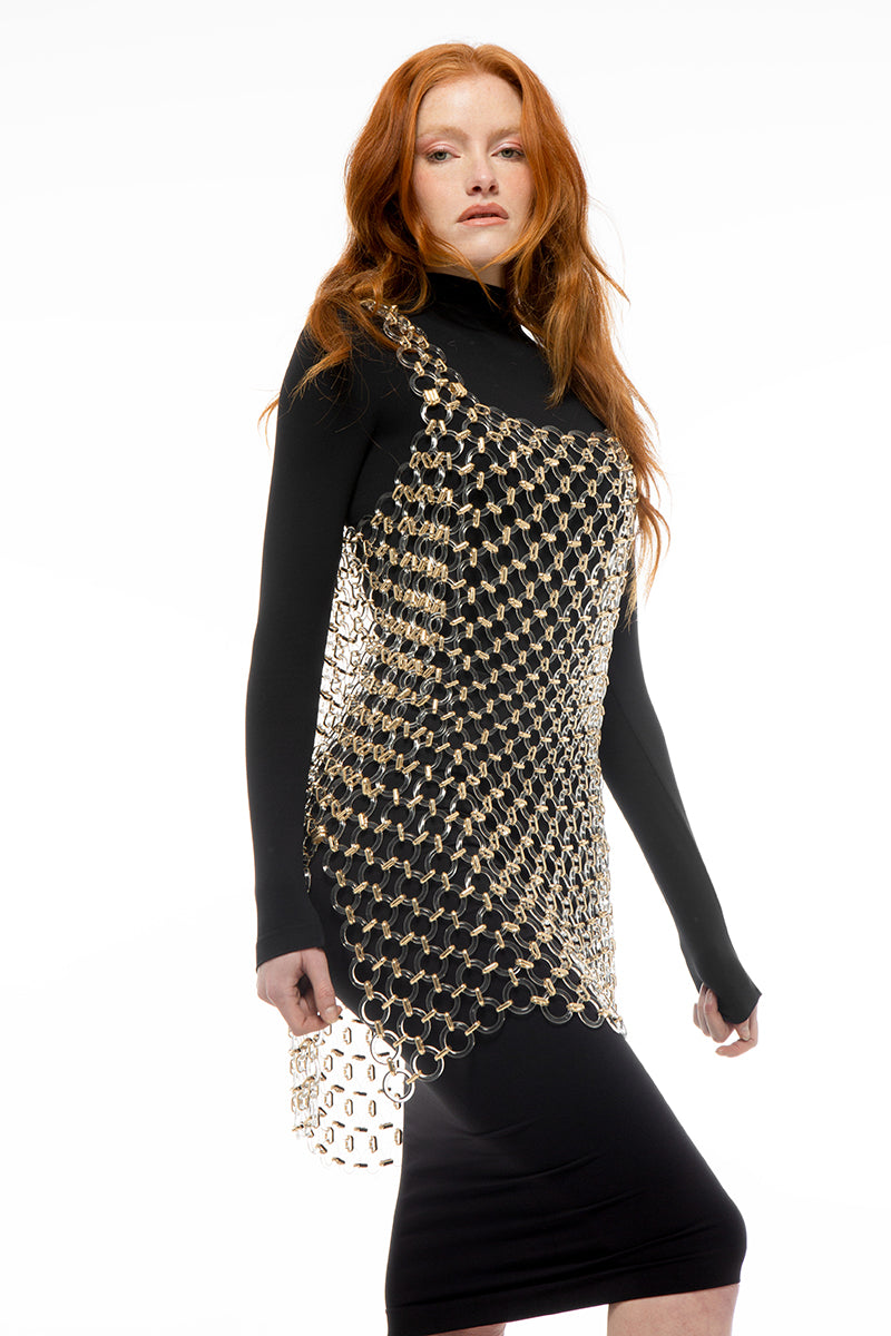 TOFFEE MINI DRESS IN AMBER - CULT MIA