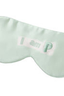 Green silk eye mask from MANITO's MBTI SILK EYE MASKS collection, soft and luxurious for restful sleep.