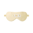 Yellow silk eye mask from MANITO MBTI collection, soft and comfortable for relaxation or sleep.